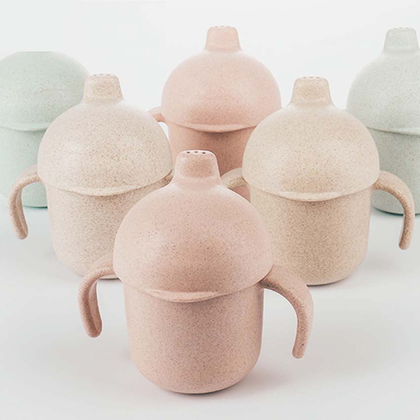 ¡Libre de BPA! Vasos pijos Para bebés de PP de grado alimenticio de 240 ML, taza Para aprender a beber con asa Para bebés, mango de vaso Para beber