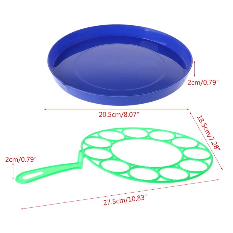 Bubble Dish Big Bubble Tool Soap Baby Shower Bubble Maker Blower Set Children&#39;s Outdoor Toy