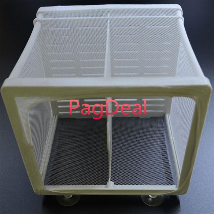 Aquarium vis kweekkast tank vis broedmachine net jongen baby vis kwekerij apparatuur isolatie net box tank met zuignap s/l