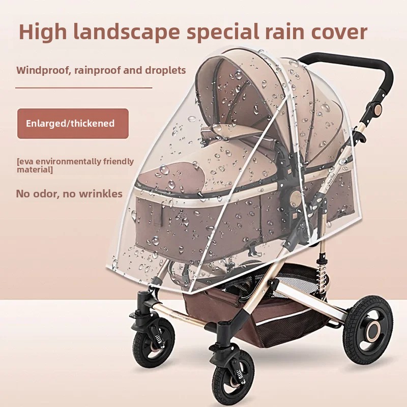 Universal- Baby Kinderwagen Regen Abdeckung freundlicher Auto Windschutzscheibe Abdeckung Baby Kinderwagen Regenschirm Auto Regen Abdeckung