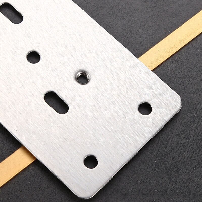 Cabinet Hinge Repair Plate Kit Stainless Steel Hinge Repair Plate for Protecting Wooden Kitchen Cabinet Door Durable