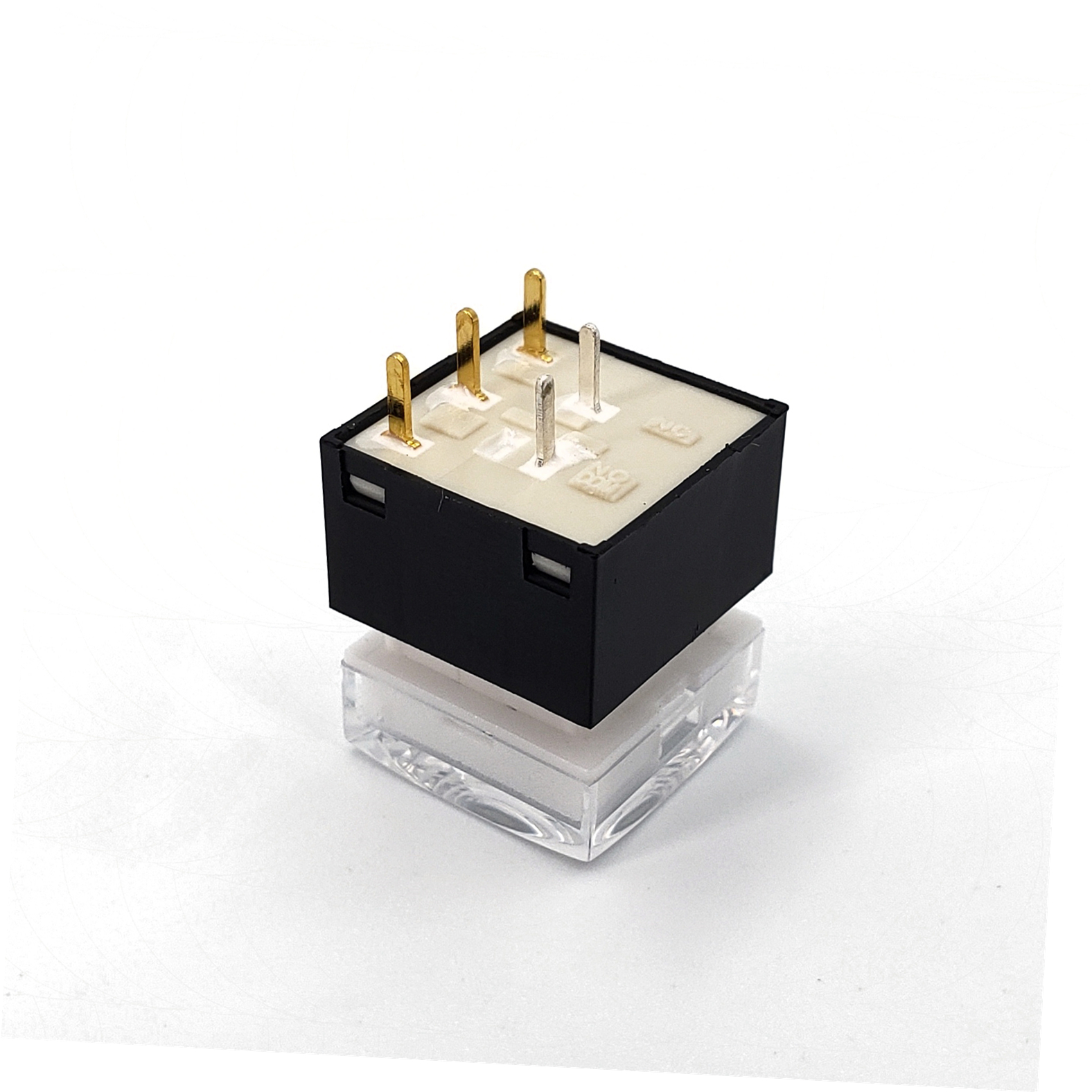 PB26-13M cuadrado 15*15mm con LED SPDT momentáneo auto-retorno botón pulsador PCB interruptor para procesador de vídeo