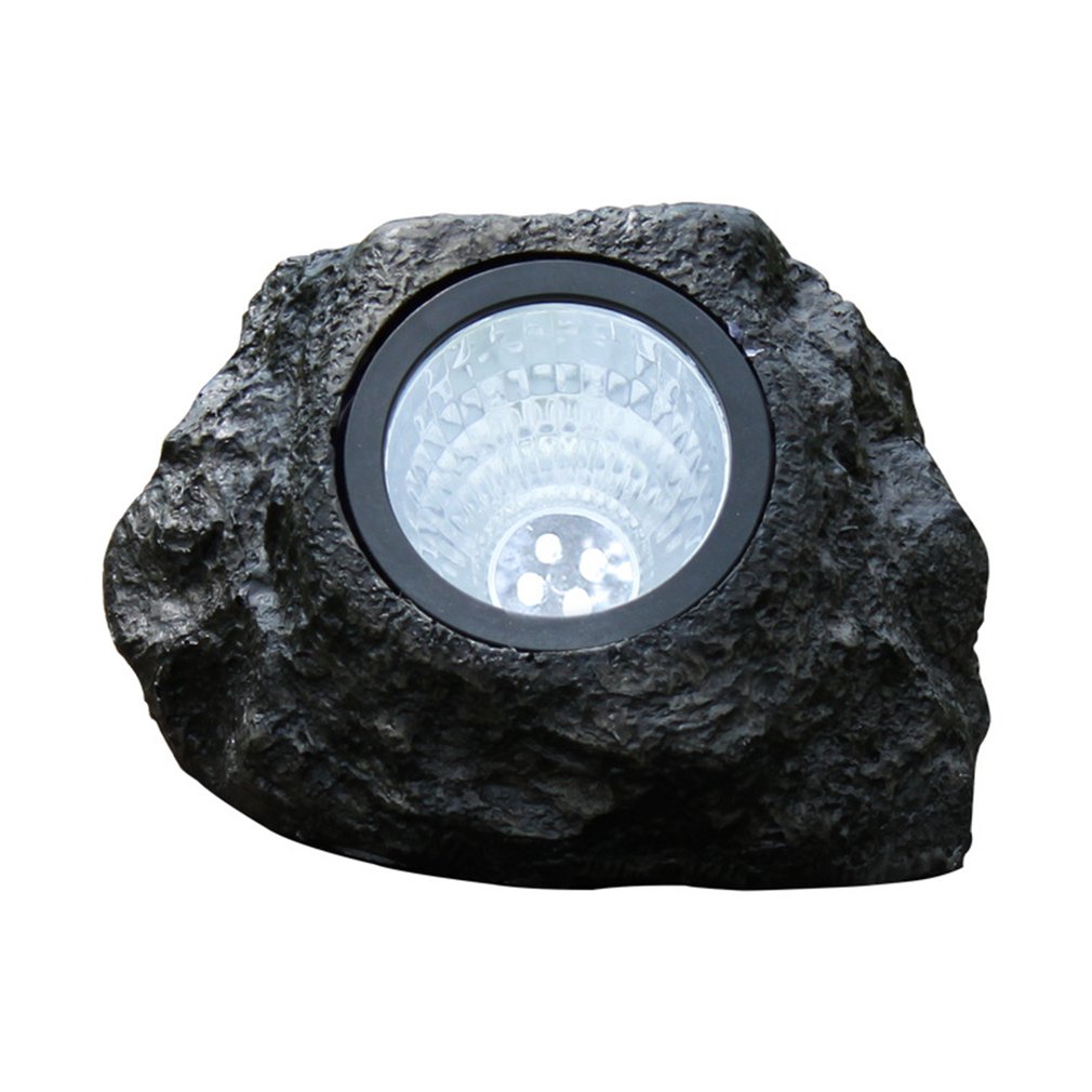 Rock Shape Stone Mocking LED Solar Garden Lighting Outdoor Powered Lamp Waterproof Led Landscape Path Lawn Decoration