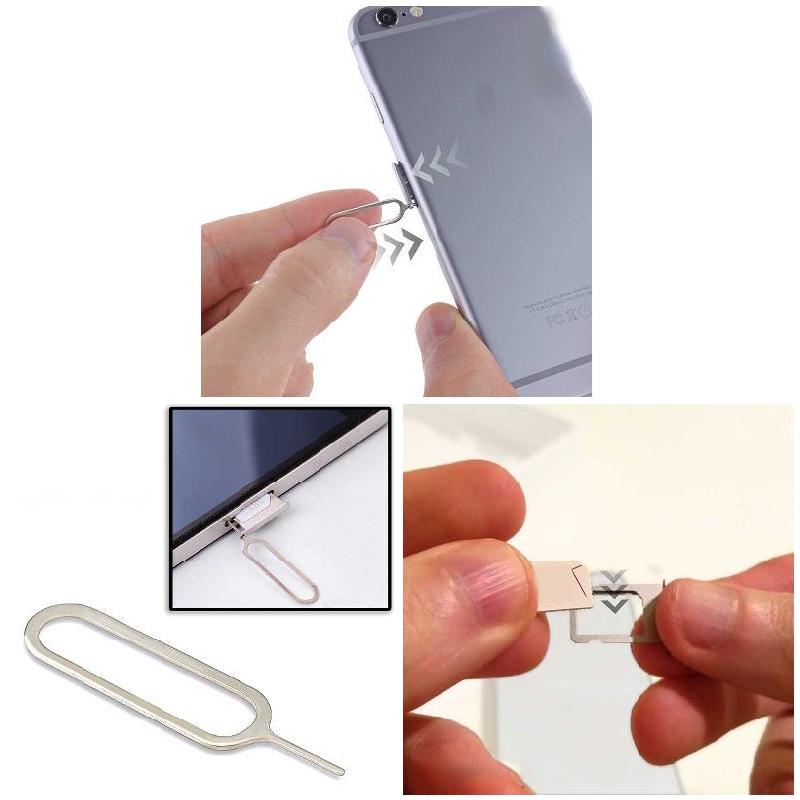 10pcs Slim Sim Card Tray Pin Eject Removal Tool Needle Opener Ejector Card Cutter Pin Opener Removal Tools for Most Smartphone
