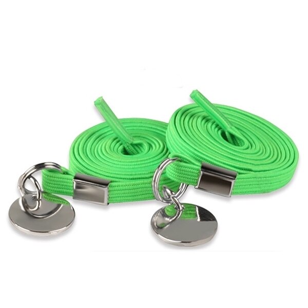 Cordones elásticos de bloqueo para zapatillas de niños y adultos, cordón rápido sin atar, Unisex, novedad: Green