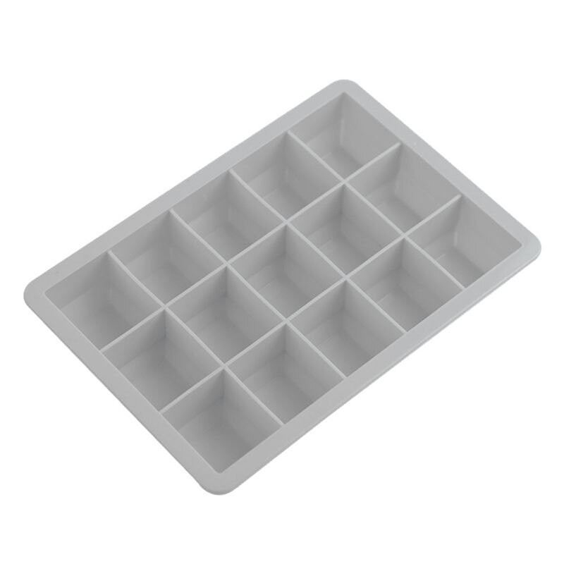 Eis Gitter Silikon Würfel bilden Gelee Macher Küche Werkzeug15 Gitter Silikon DIY Eis Gitter Würfel bilden Creme Tablett Container 1: H