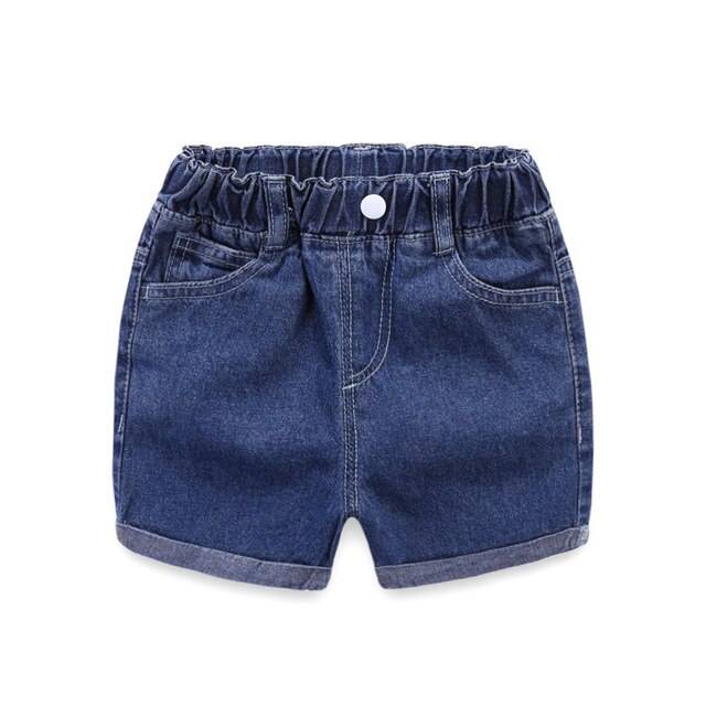 Calções de verão Do Bebê Dos Miúdos Meninas Meninos Calça Jeans Curto Calças Criança Calça Casual para o Bebê Meninos Meninas Shorts de Algodão Shorts Jeans 1-5Y: 18 m