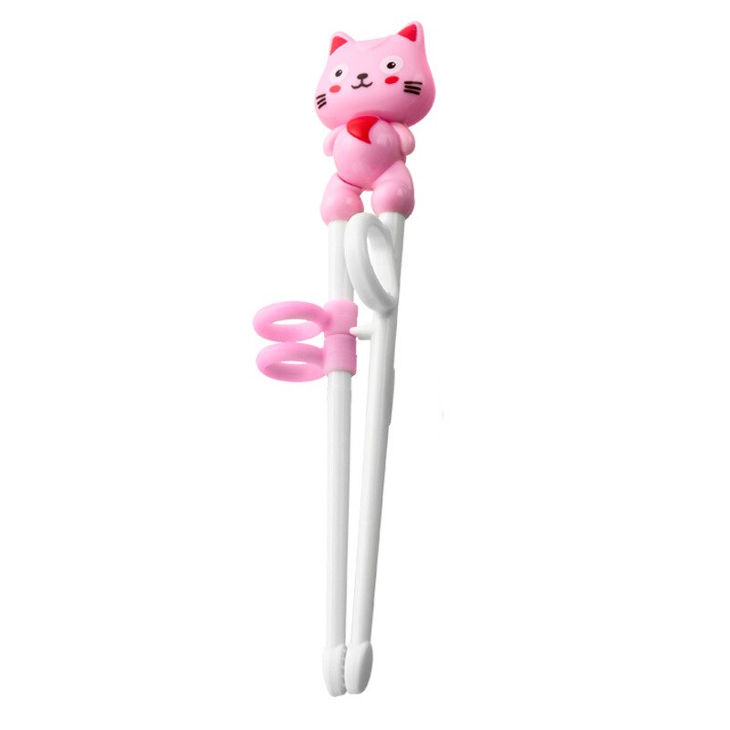 1Pair Chopsticks Plastic For Kids Cartoon Learning Chop Sticks Reusable Training Chopsticks Cute Children Tableware Set: 1pair-C