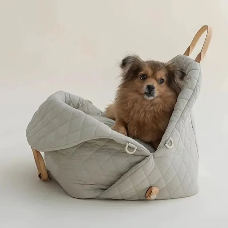 Upgraded Pet Dog Kennel Nylon Waterproof Pet Bag Detachable Portable Car Dual-use Travel Use Multiple Colors To Choose From: S / Navy Blue