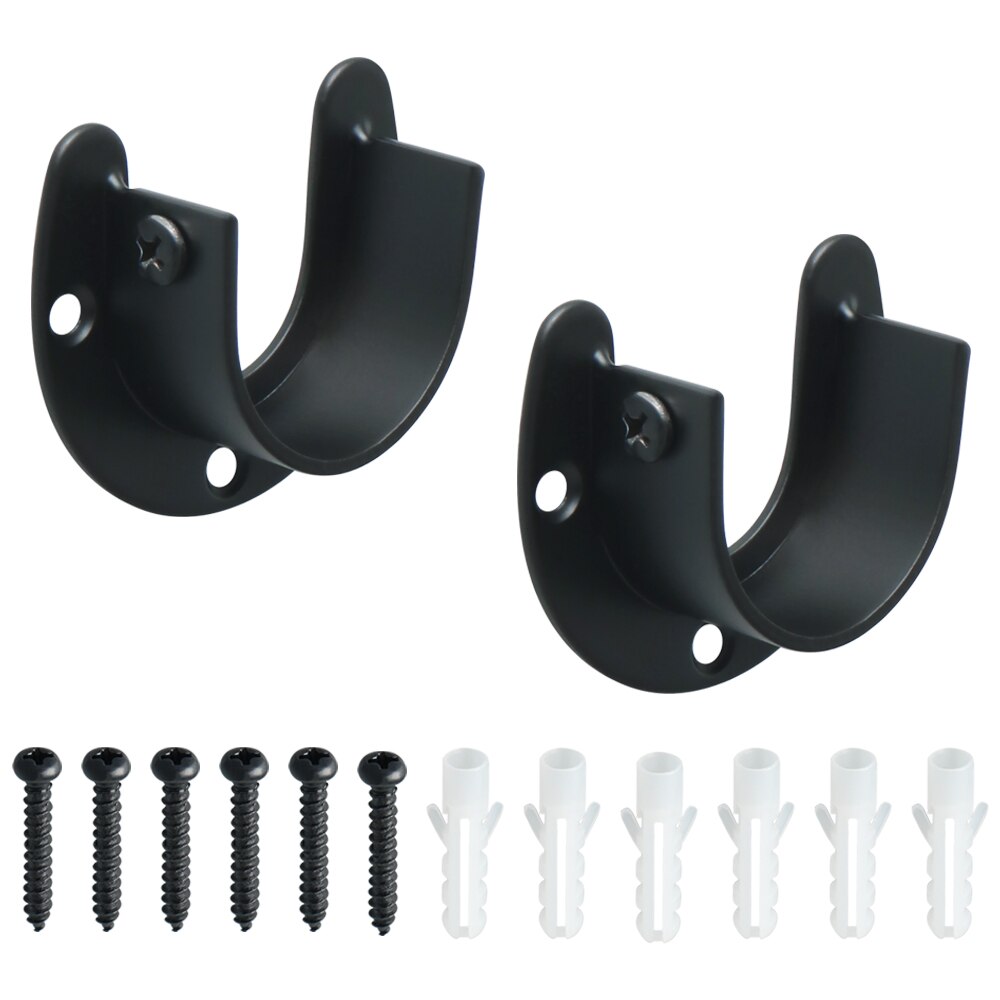 25/32mm Heavy Duty Stainless Steel Closet Rod End Supports Closet Pole Sockets Flange Rod Holder Support Socket Flange