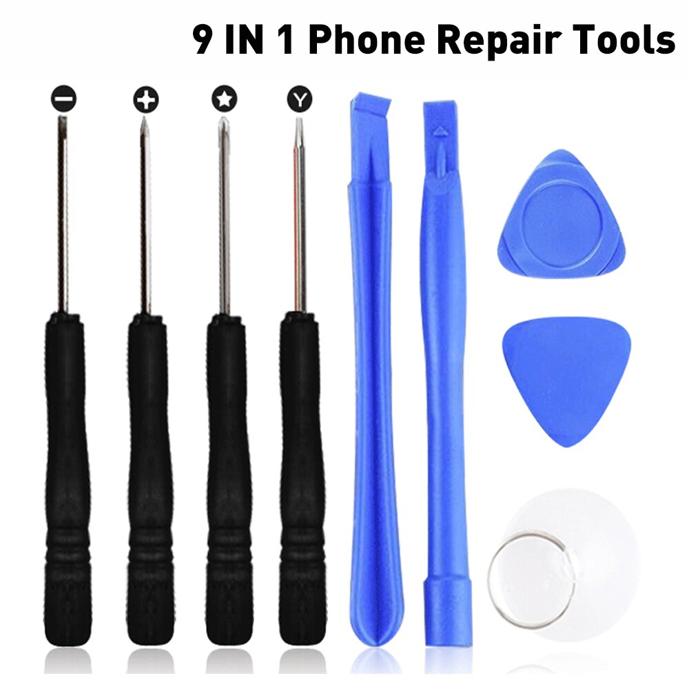 Spudger Pry Opening Gereedschap Mobiele Telefoon Reparatie Tools Kit Schroevendraaier Set Voor Iphone 7 6 Plus Ipad Samsung Mobiele Telefoon hand Tool Set: 9 IN 1