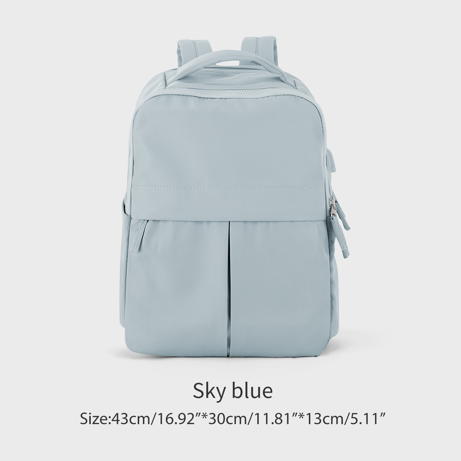 Zaino per laptop da donna Zaino per computer da lavoro da viaggio universitario da 15,6 pollici con porta USB Zaino casual per insegnanti infermiere: Blu