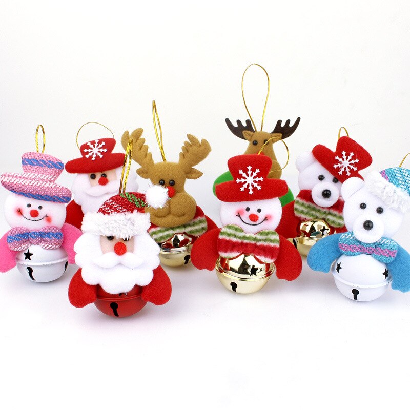 Christmas Tree Hanging Tree Deer Snowman Snowflake Shape Ornament Decor Christmas Tree Decoration -TH