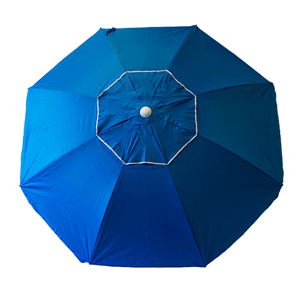 Sombrilla playa inclinable 240 Cm hierro y poliéster protección UV con pincho y funda