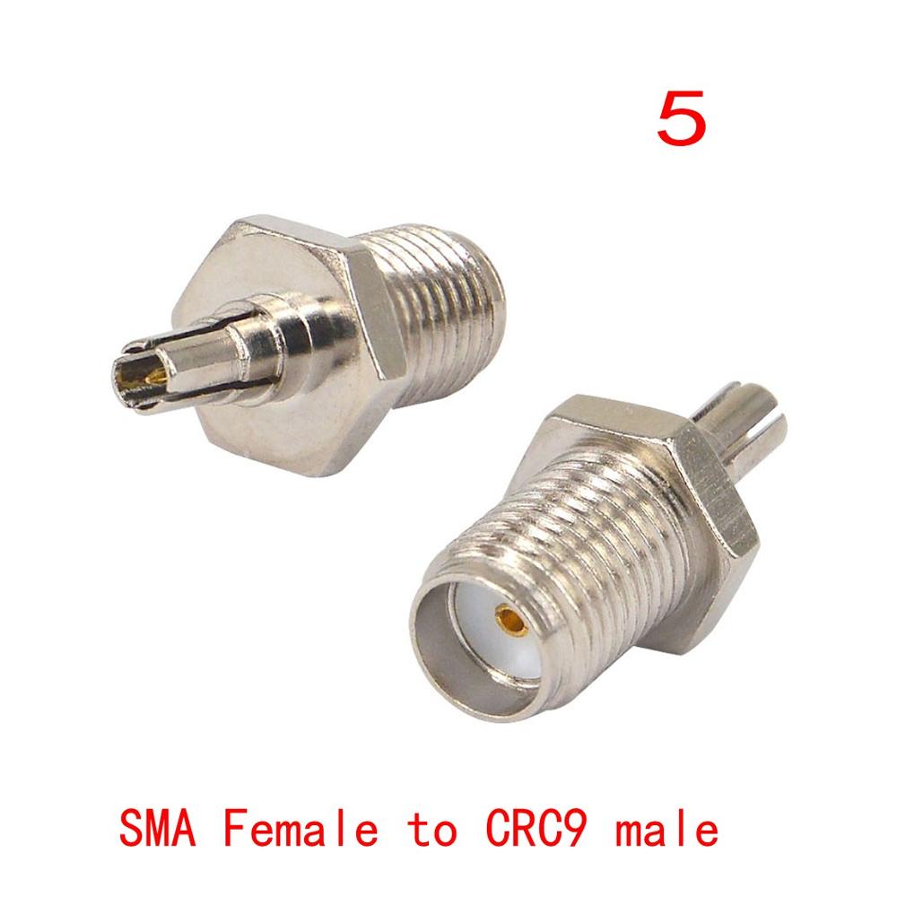 1 set 12dbi Dual band WIFI Antenna 2.4G 5G 5.8Gh SMA Male Booster+SMA female to ts9 CRC9 N F BNC TNC TV male female Adapter: 5