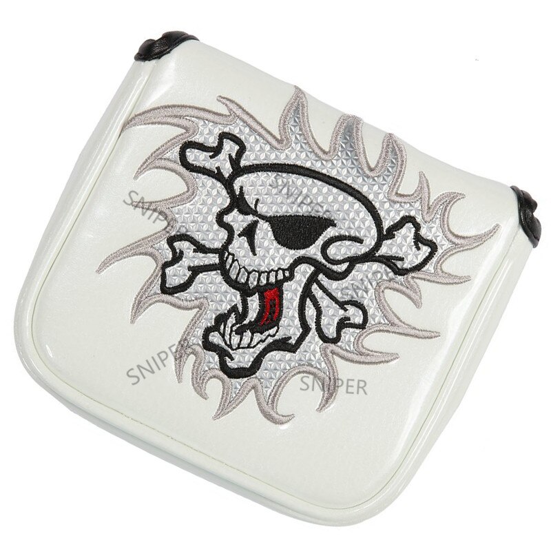 Pirate Thick PU Leather Golf UT Cover Headcover Golf Hybrid Headcover Utility Rescue Number Tag