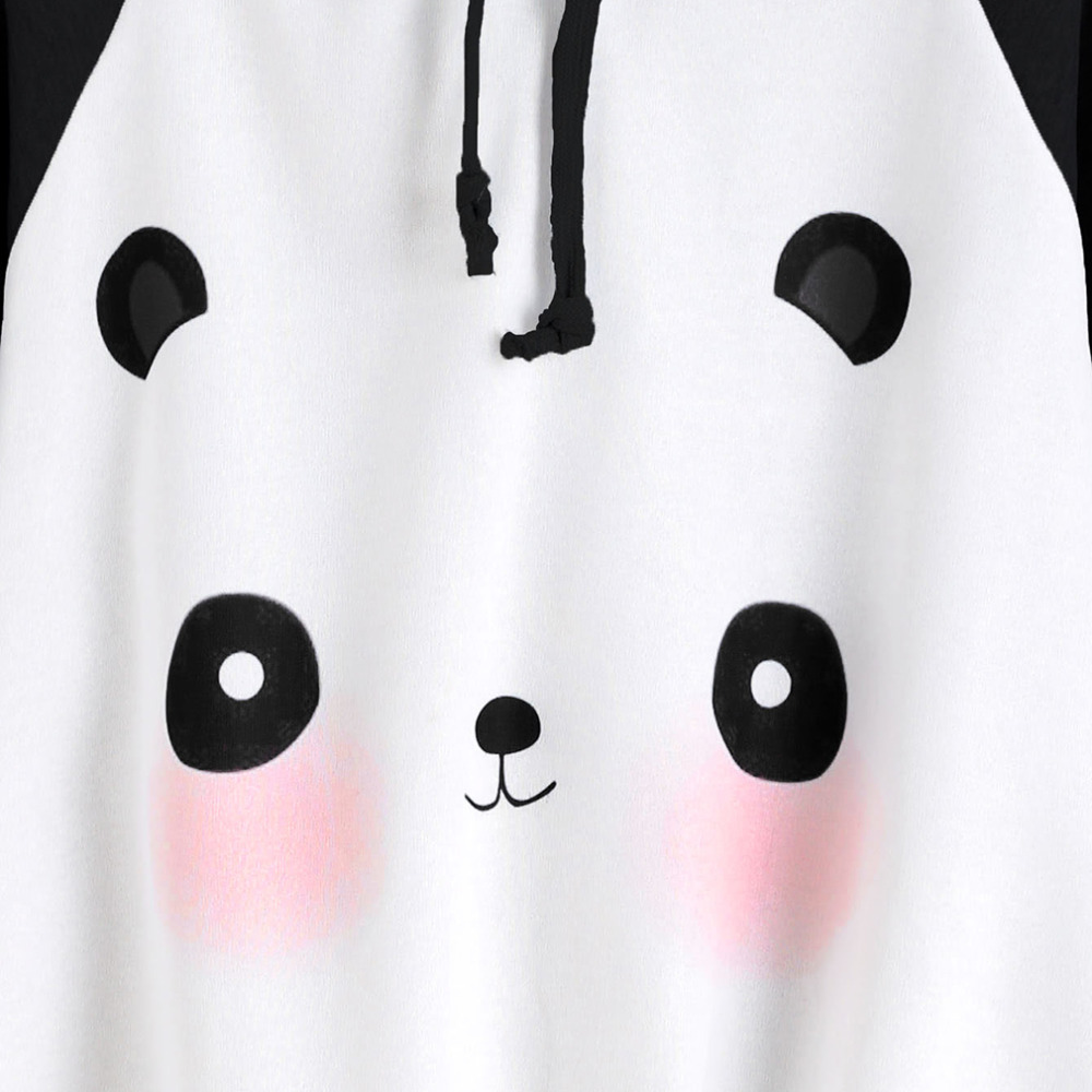 Nueva Universidad viento mujeres sudaderas deporte dibujos animados Panda sudaderas impreso Skateboard Harajuku chándales Mujer