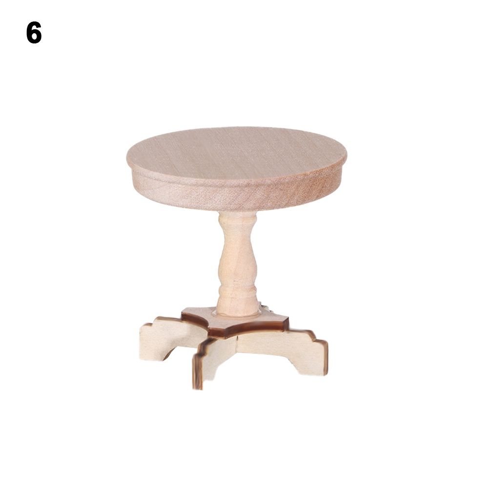 1/12 Puppenhaus Mini Holz Couch tisch Wohnzimmer Miniatur Simulation Tisch Möbel Spielzeug Puppenhaus Dekoration Zubehör
