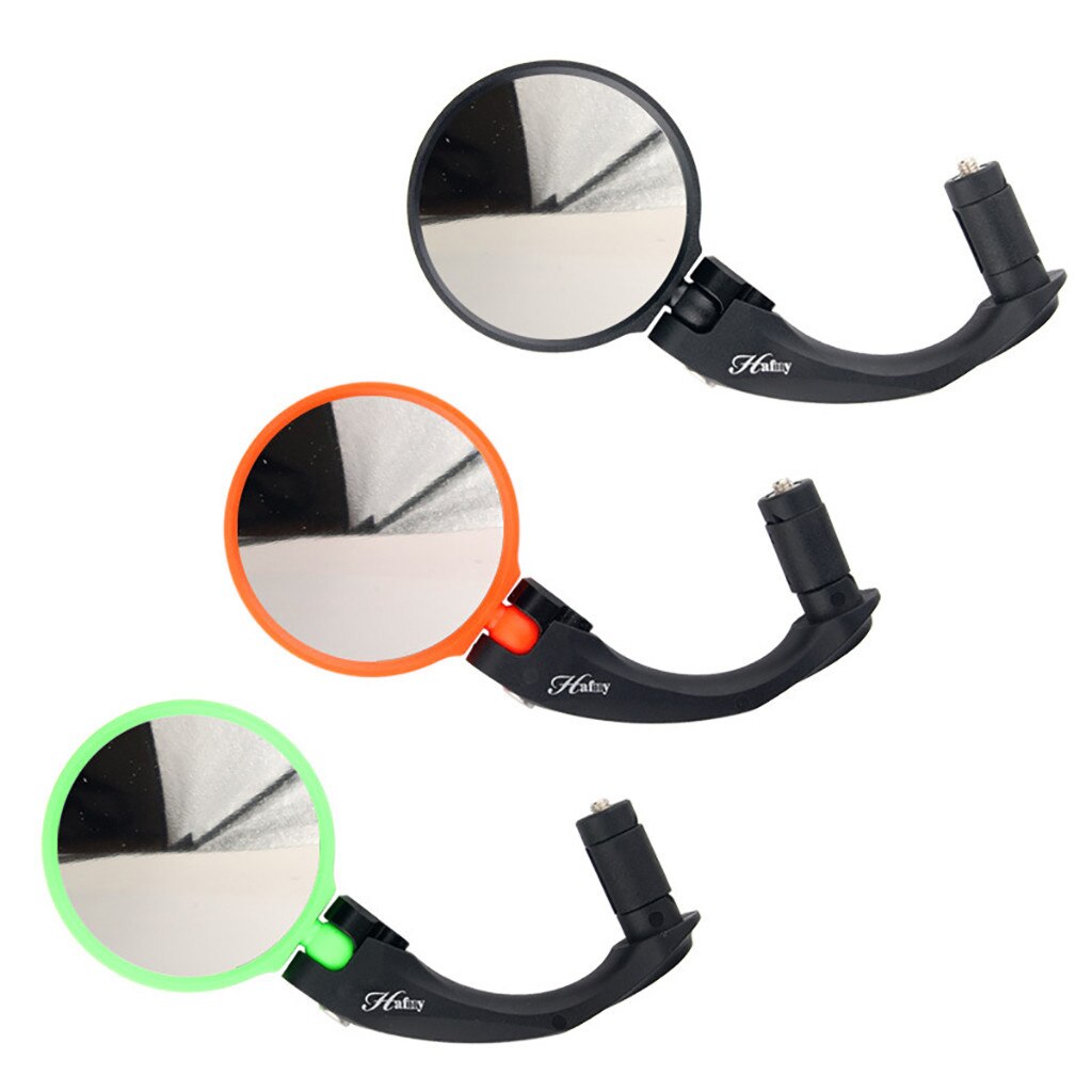 Universele Bike Fiets Mtb Spiegel Stuur Fiets Stuur Flexibele Rear View Mirror Terug Zwart Groen #40