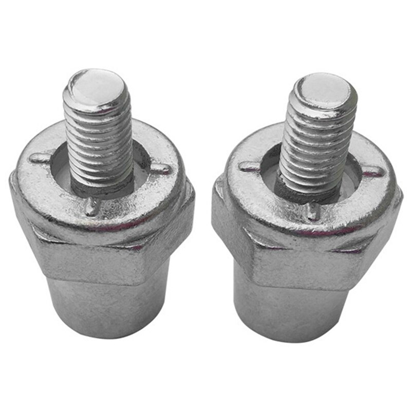 2 Pair Zinc Alloy Battery Side Terminal Charging Posts Fit 8Mm Positive (+) Or Negative (-) Battery Cable Terminals