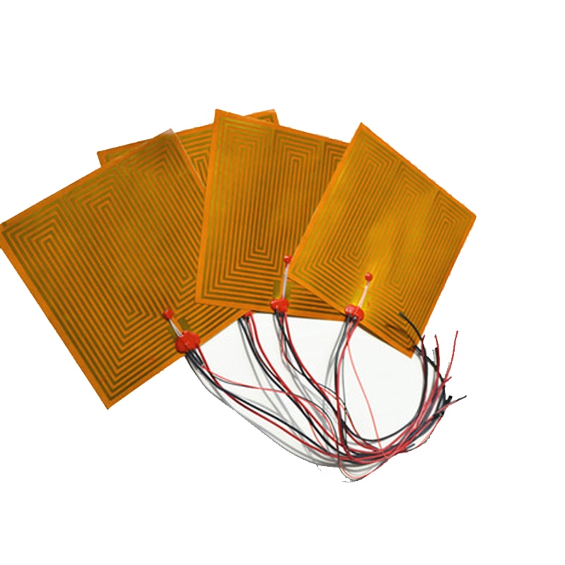 Calentador de película de poliimida eléctrica flexible, elemento calefactor para cables eléctricos, DC, 25x50mm, 7W, 12V, 1 unidad