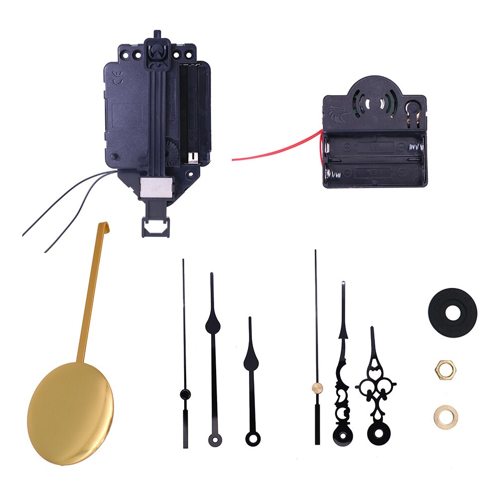 1 Set Pendulum Clock Kit DIY Wall Clock Quartz Movement Chime Music Box Pendulum Clock Mechanism Automatically Silences Clock