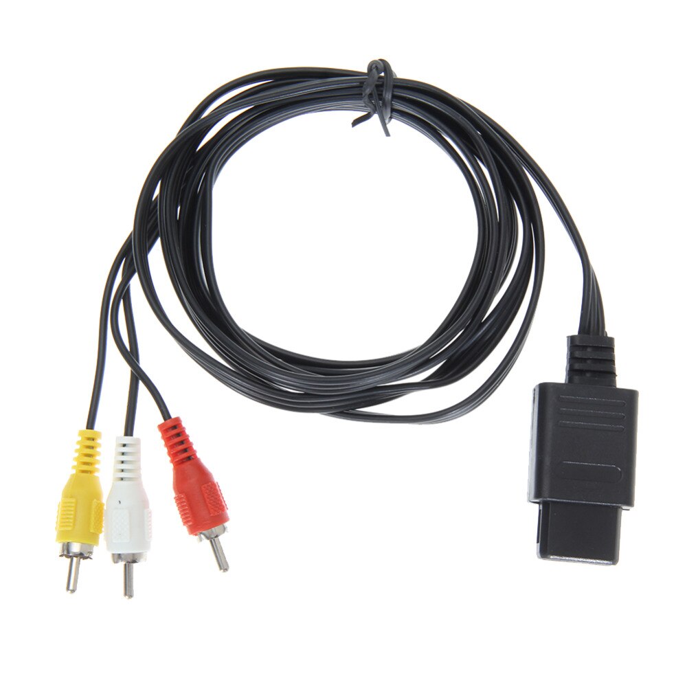 Alloygraine – câble de sortie Audio et vidéo 1.8M, 6 pieds, AV TV RCA, pour SNES Game Cube, nintendo N64/64, SFC 2, connecteurs