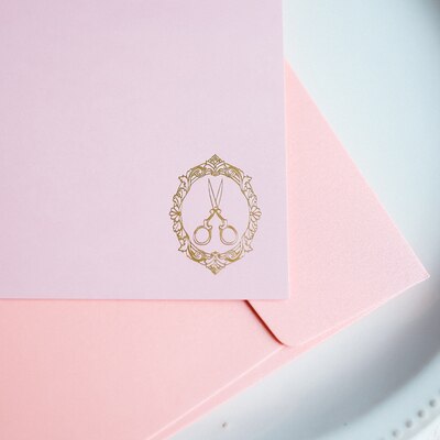 Pink Romantic 5 Letter Paper+5 Envelopes Set Bronzing Letter Paper Envelopes for Scrapbooking Love Letter: 4