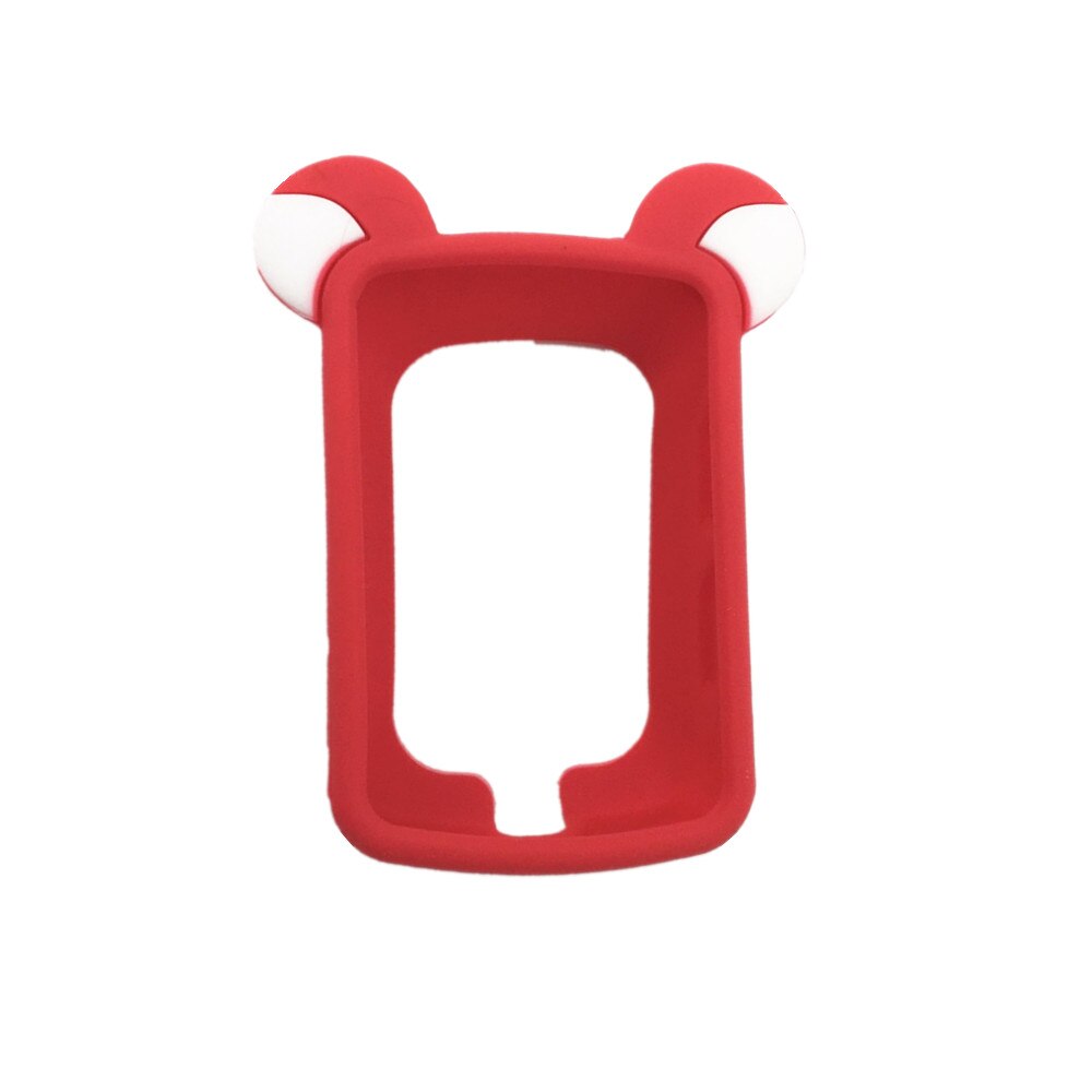 Generic Bike Gel Skin Case &amp; Screen Protector for Garmin Edge 520 GPS Computer Case for edge 520 plus Cartoon Cute Case: Red-bear ear type
