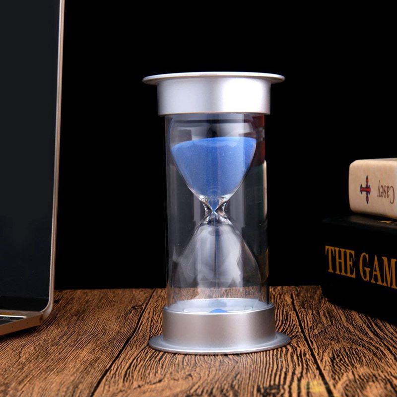 45 Minutes Hourglass,Modern Sand Timer with Sand for Mantel Office Desk Coffee Table Book Shelf Curio Cabinet or End Table Chris