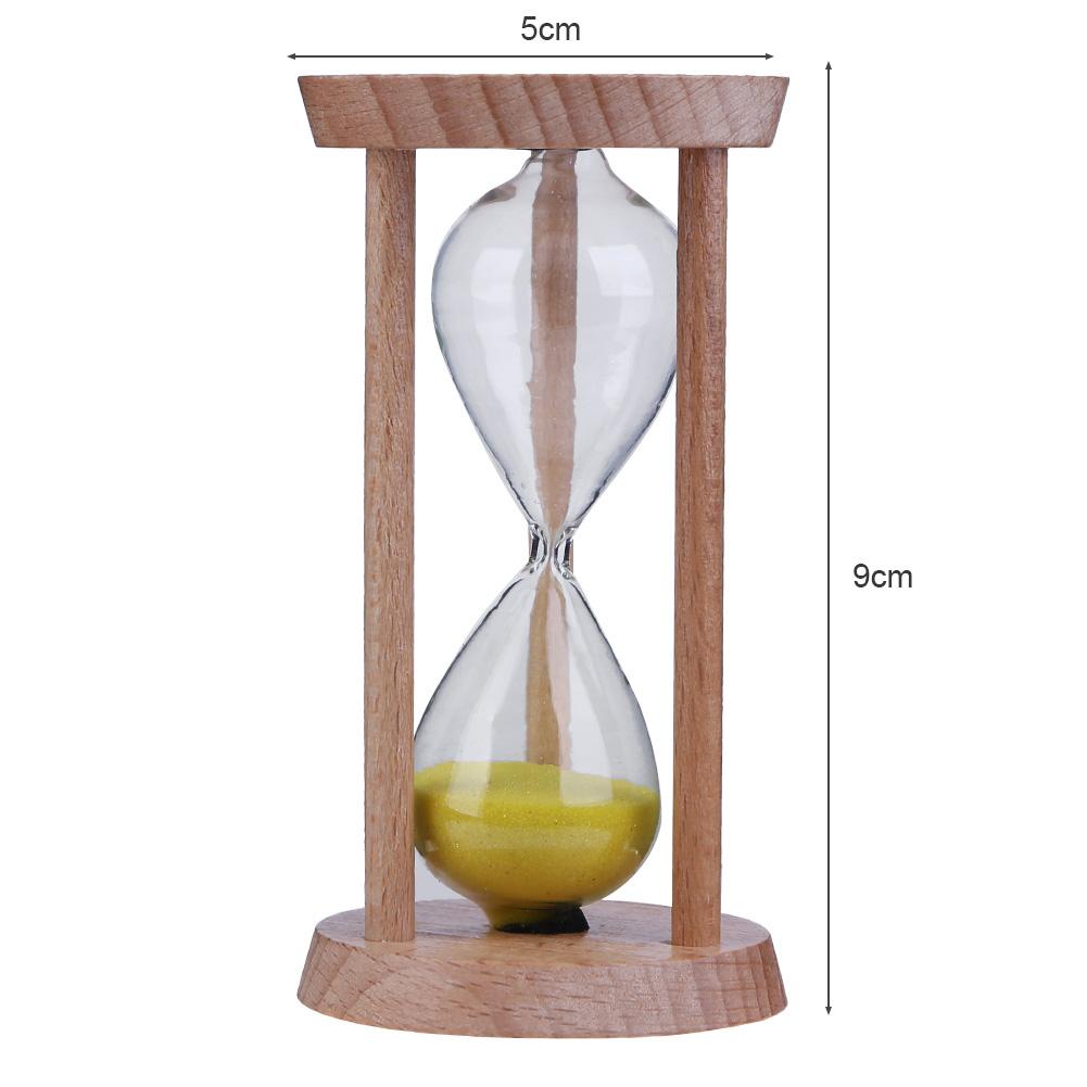 Holz Sand Uhr 3 Minuten Sanduhr Sanduhr Zahnbürste Timer freundlicher Tragbare Zeit Zähler Haushalts Tisch Dekor