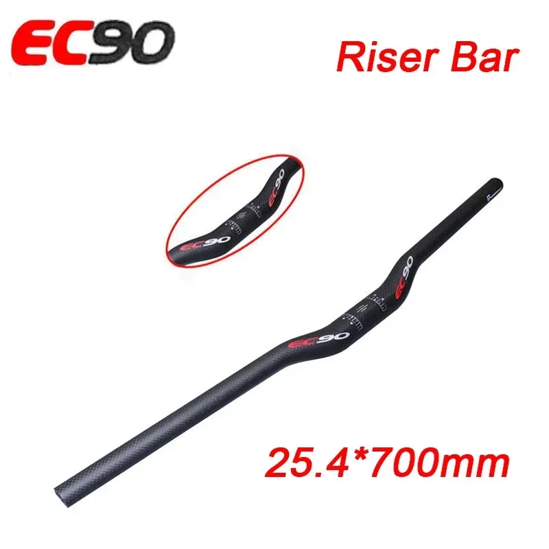 EC90 Full Carbon MTB Lenker 25,4mm 31,8mm Fahrrad Lenker Carbon Faser Fahrrad Griff Bar 660/680/700/720/740/760mm Riser Bar: violet