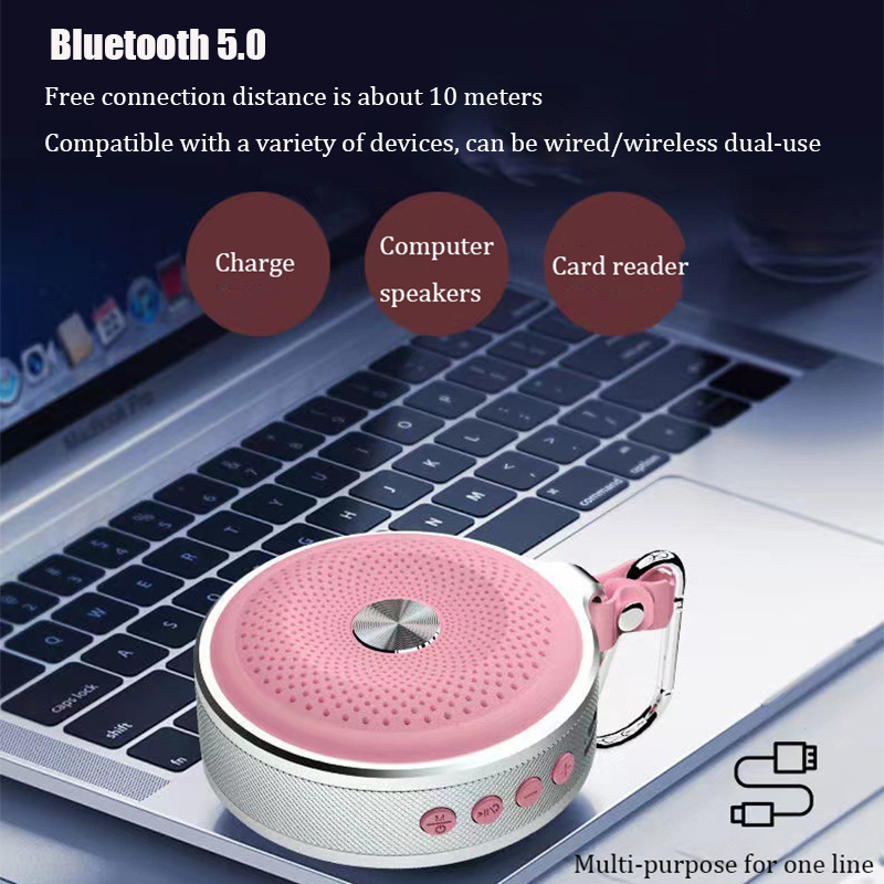 Mini Bluetooth Speaker Outdoor Hifi Subwoofer Portable Hands-free Call Music Sound Box TF Card MP3 Player Computer Loudspeaker