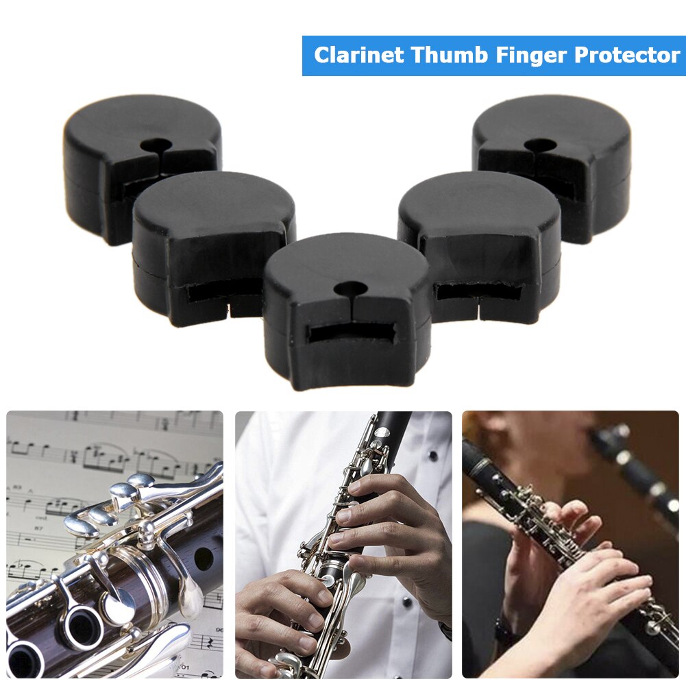 5 stk klarinet tommelfingerpude fingerbeskytter klarinet dele finger dynebetræk understøtter musikinstrumenter dele tilbehør