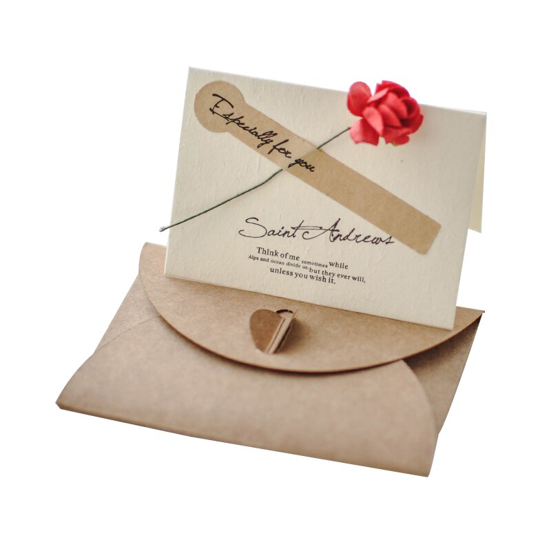 3 Pcs Mini Envelope Vintage DIY Kraft Paper Invita... – Vicedeal