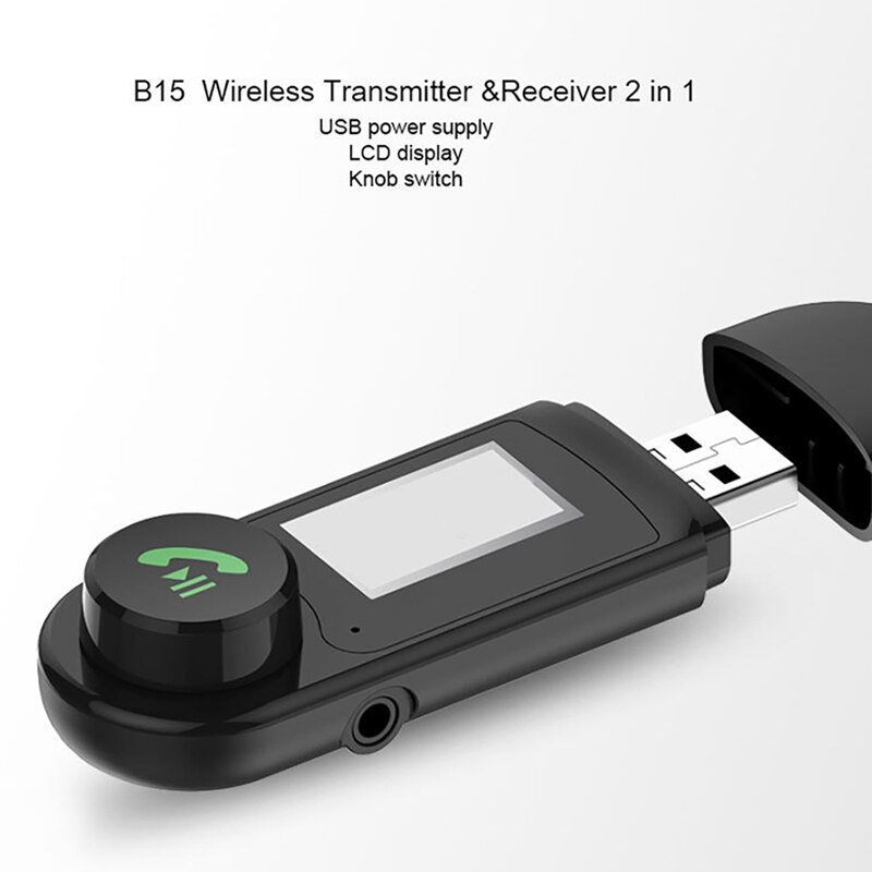 Lcd Met Screen Usb Bluetooth Audio Receiver Zender Tv Computer Audio Zender