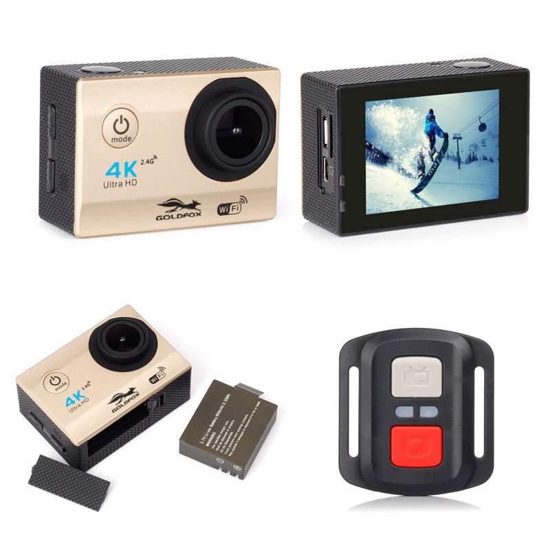 H16R Action Camera 4K WiFi Ultra HD 2.0" 170D Underwater go Waterproof pro Helmet Video Recording Cameras Sport Mini Cam