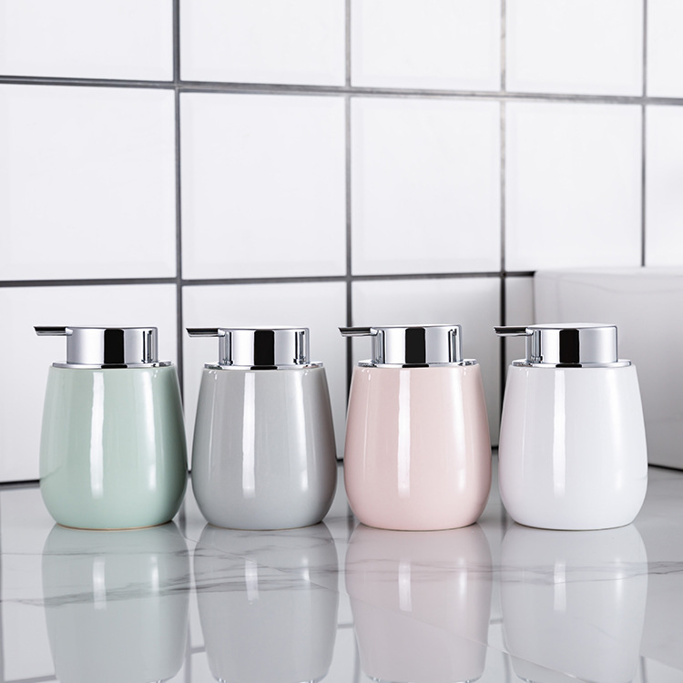 Keramische Lotion Fles, Druk Fles, Make-Up Handdesinfecterend Fles, Druk Fles, Shampoo, bad En Badkamer Set