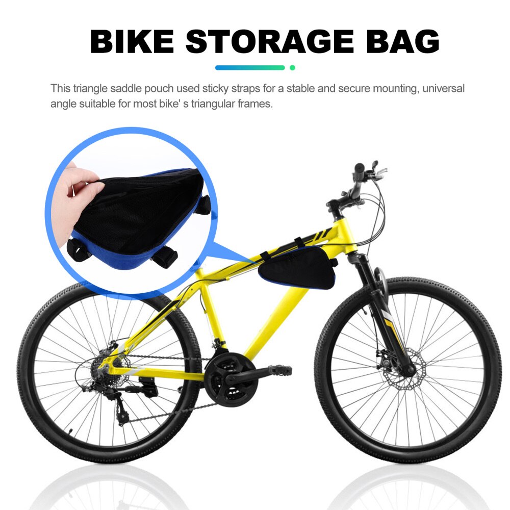 1pc 1.5l fietsframe tas fiets driehoek tas fiets opbergtas fiets accessoires
