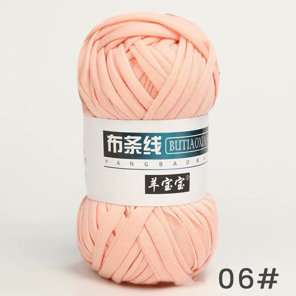 100g Dik Garen Super Zacht Gekleurde Doek Stof Strip Garen Voor Hand Breien Geweven Tas Tapijt Mand DIY handgebreid Materiaal