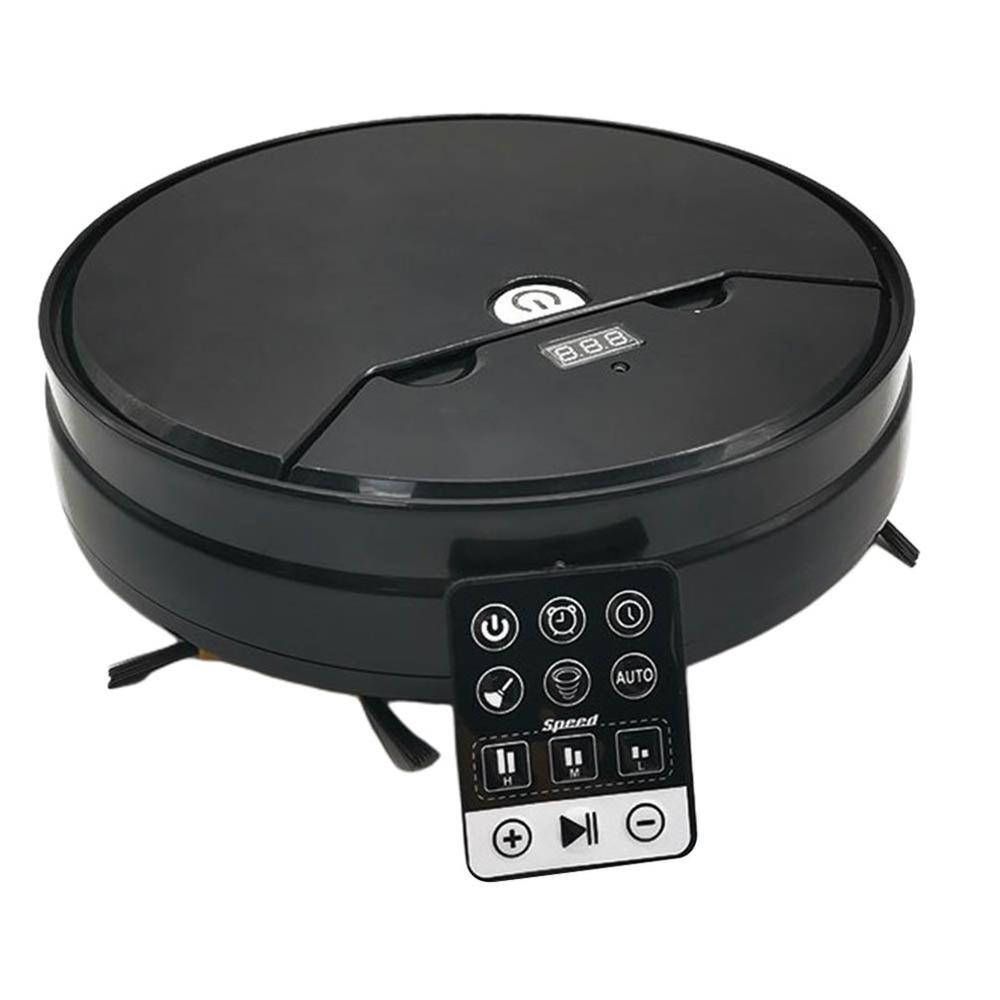 Full Intelligent Sweeping Robot Vacuum Cleaner Sweeping And Dragging Control Timing Tank Home Sweeper Smart Home: Black