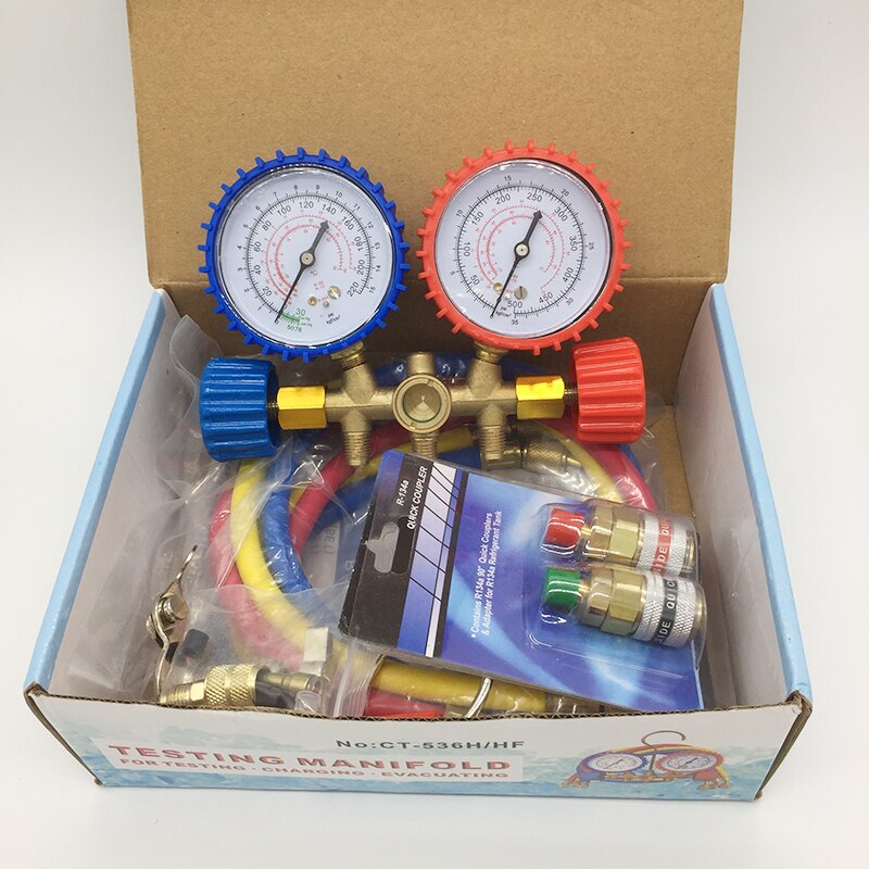 coolant cooling pressure gauge kit R22 R134 household car air conditioning Fluorine gauge common cool gas meter