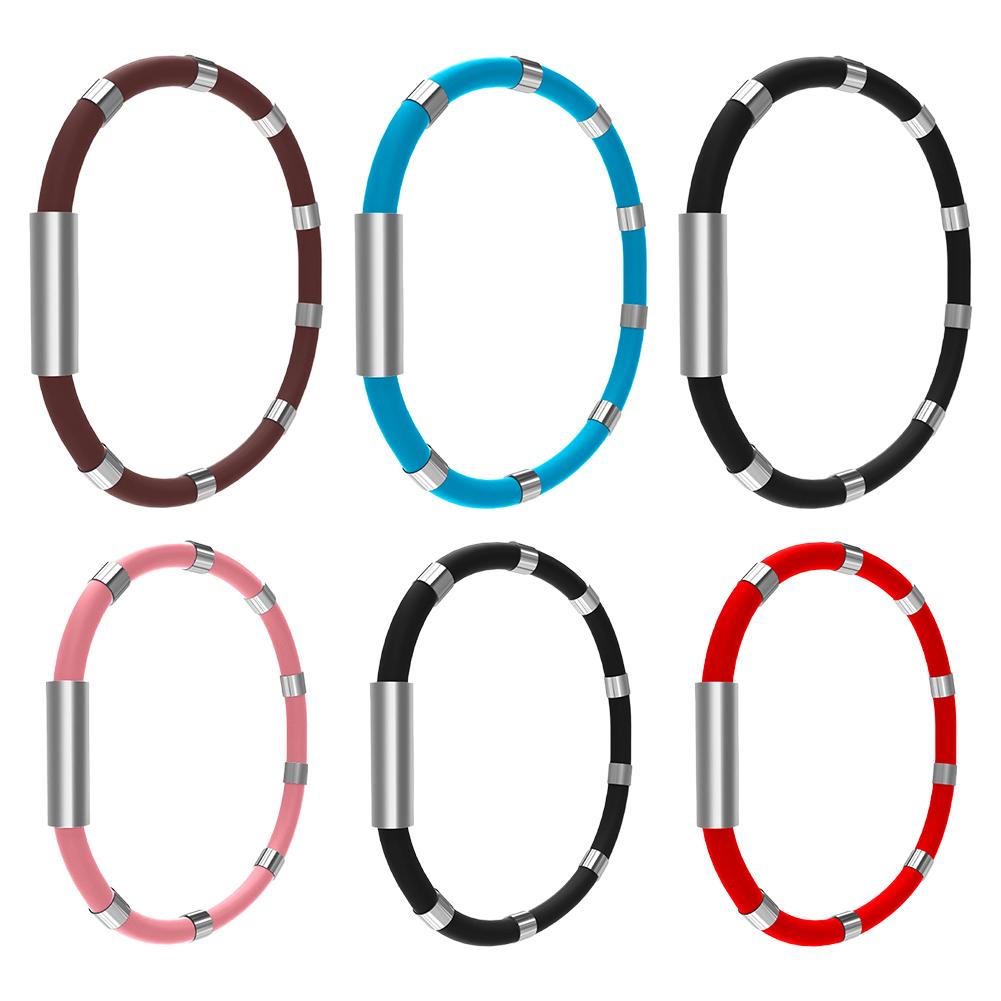 Pulsera antiestática para coche, elimina la electricidad estática del cuerpo humano, pulsera deportiva magnética para parejas con estilo, accesorios para coche