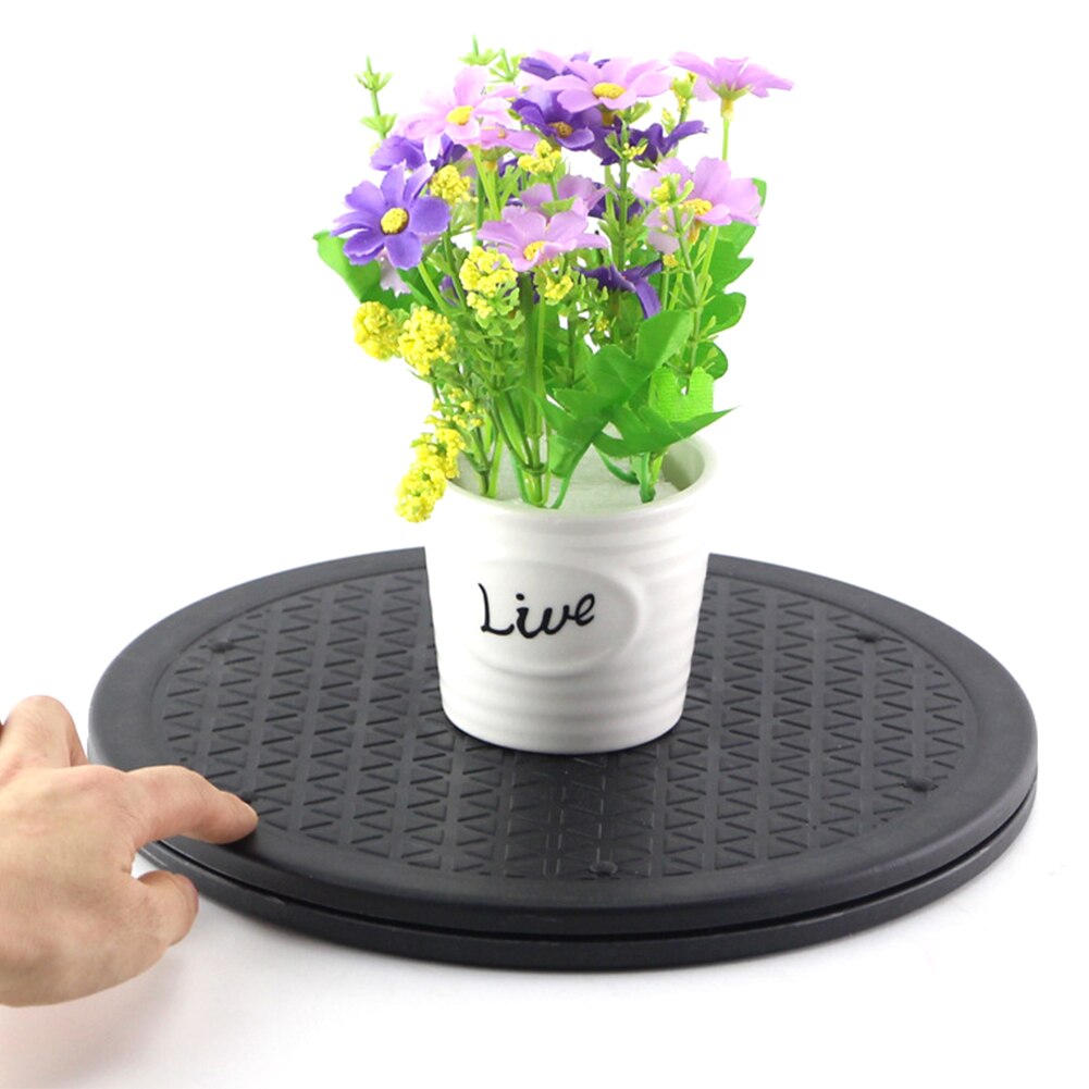 Ornament Sculpture Plastic Pottery Heavy Duty Display Turntable Hand-made 360 Degree Rotating
