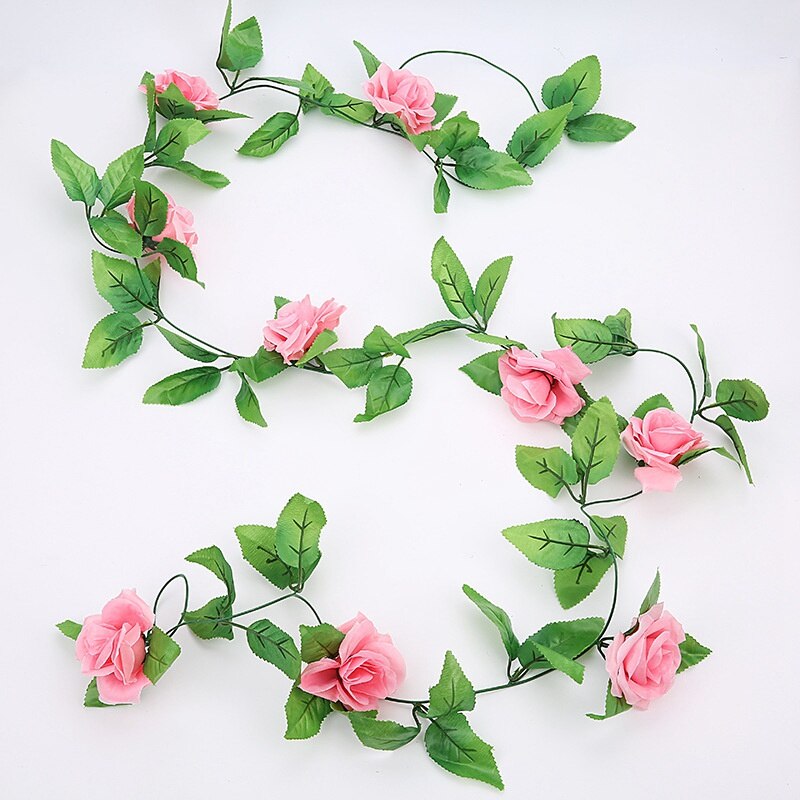 Artificial Plants All for Wedding Roses Flower Vine Christmas Bathroom Decorative Flowers Wall Home Decor Household Products: 3