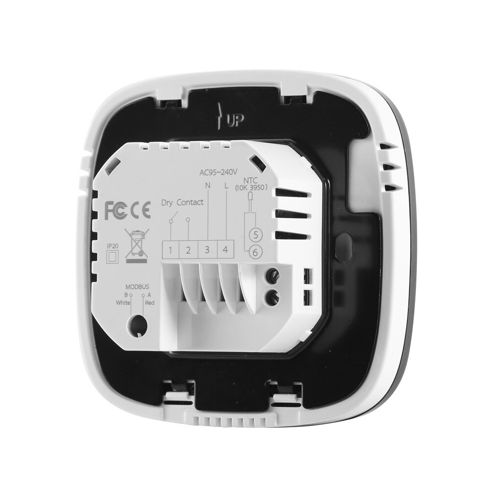Termostato redondo Wifi, BHT-001 de calefacción, pantalla negra, botón táctil, controlador inteligente de calefacción por suelo radiante, aplicación Tuya