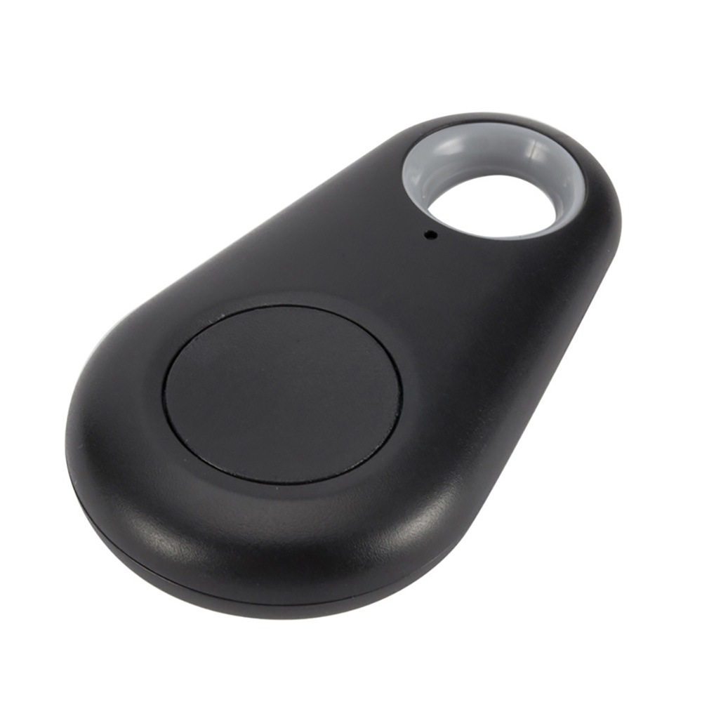 Anti-lost Wireless Self-timer Bluetooth Keychain Finder Recording Security Alarm Locator Phone Search Kid Tracker with Battery: Black drop-shaped