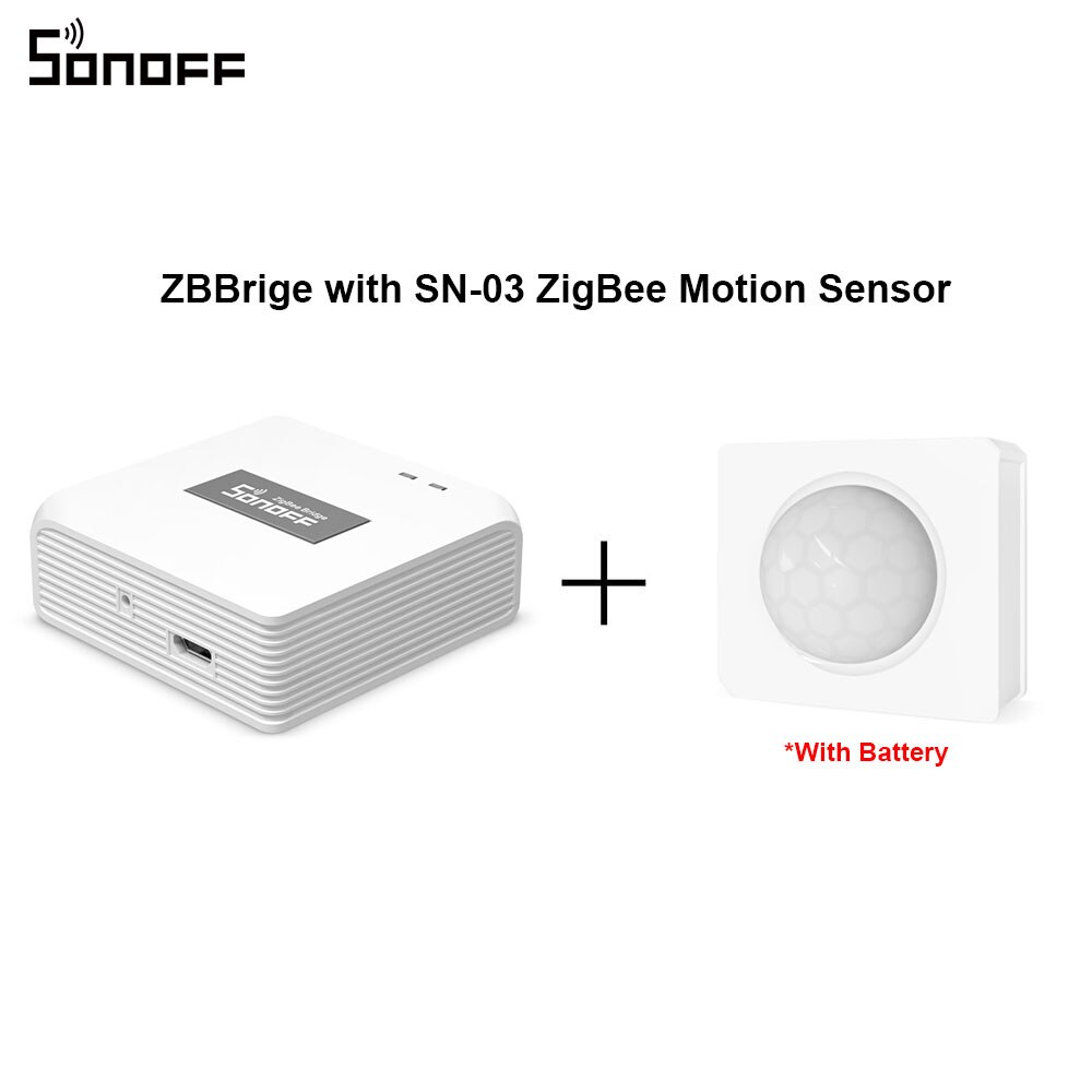 Itead SONOFF SNZB-03 ZigBee Capteur De Mouvement Notification D'alerte Par WeLink App Travaillent avec ZigBee Pont Intelligent De Sécurité À La Maison: SNZB-03 and ZBBridge