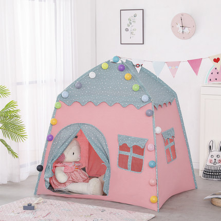 130*100*125cm Portable Children Tent Folding Kids Tents Tipi Baby Play House Large Girls Princess Castle Child Room Decor: tentA