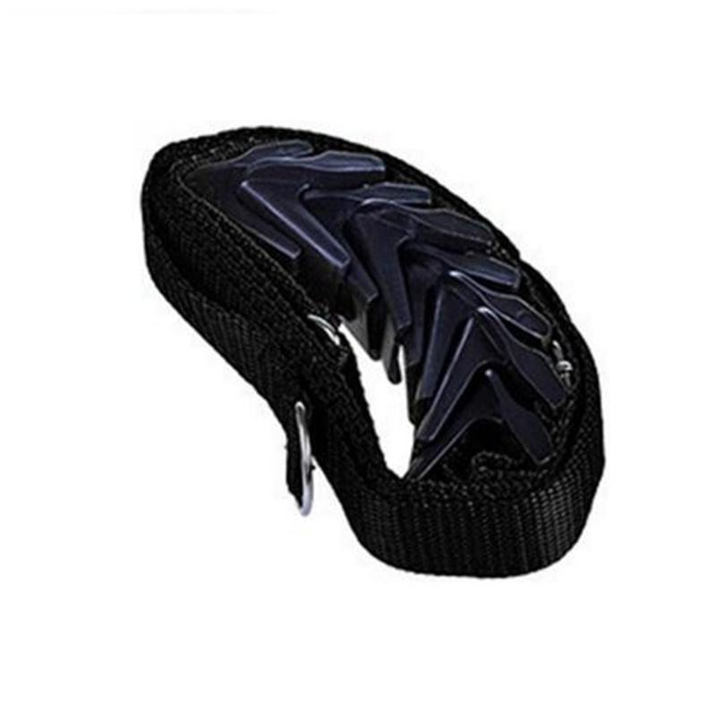 Perchero de gancho ajustable con tapa para ropa, cuerda para colgar después de la puerta, gancho multiusos para puerta trasera, percha para colgar abrigos, cuerda de almacenamiento, 1 ud.: Black